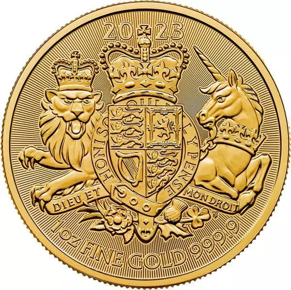 1 Unze Gold The Royal Arms Grossbritannien 2023 BU United Kingdom Premium Gold