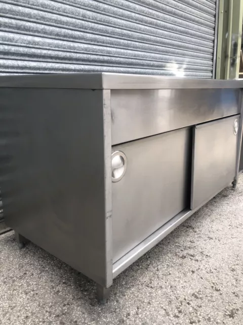 Electric Hot Cupboard With Plain Top Wide 180 Cm / Commercial/ Fan Assisted 3