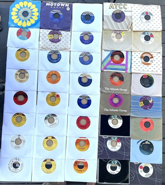 JOB LOT OF 40 x 7" 45 Records Motown Funk Disco R&B Soul etc VG-EX  *ALL LISTED*