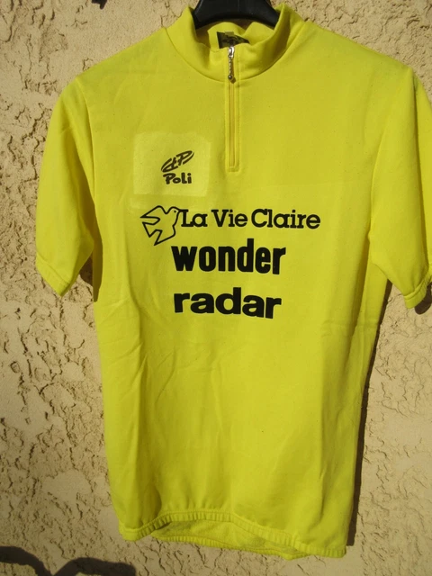 2 Maillots et 1 Gilet cycliste LA VIE CLAIRE LOOK vintage années 80