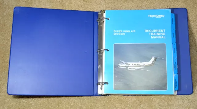 Beechcraft Super King Air 200/B200 Recurrent Training Manual USED