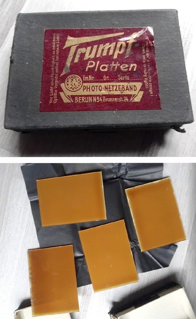 History * TRUMPF Platten Photoplatten * Photo-Netzband Berlin N54 *