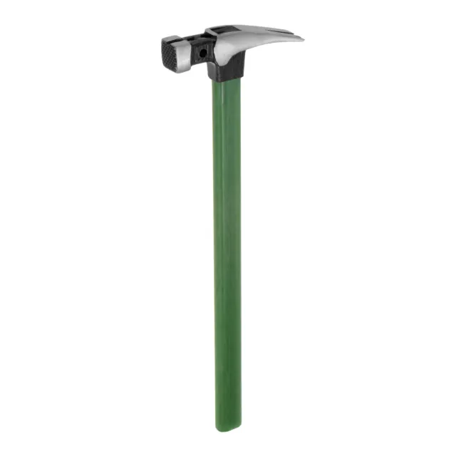 Straight Rip Claw Hammer 25oz Square Magnetic Head for Nail Hammering,Green