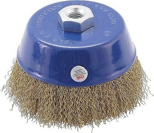 Cepillo Metálico Redonda Corte Hilos Acero Laitonné ° 125 MM M14 X 2,0MM para
