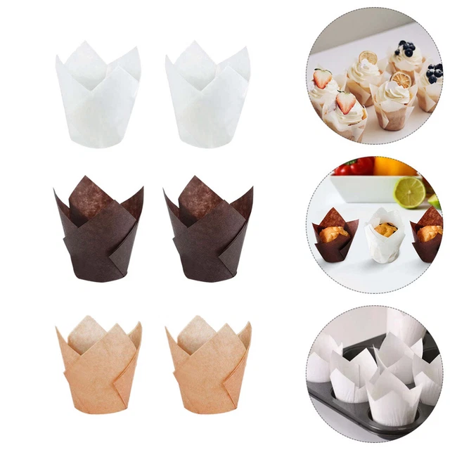 Gobelet En Papier Tulipe Gobelets Pour Petits Gâteaux Sulfurisé