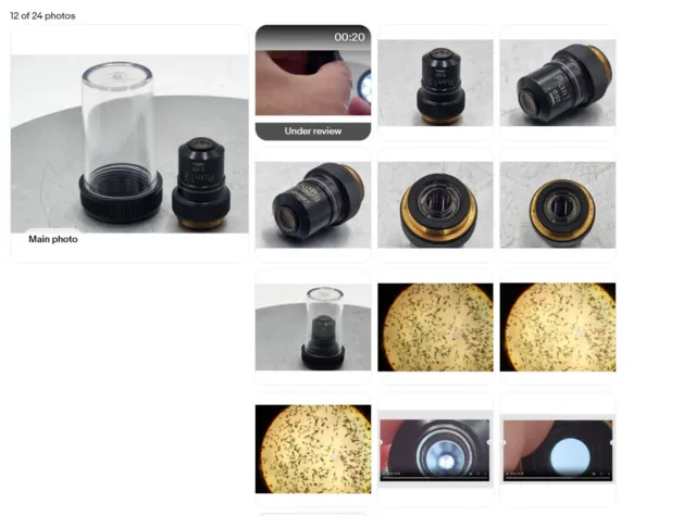 4X 10X 20X 40X 60X 100X RMS 20.2mm Biological Microscope Objective Lens 185  Series Microscopio Achromatic Objective Shot