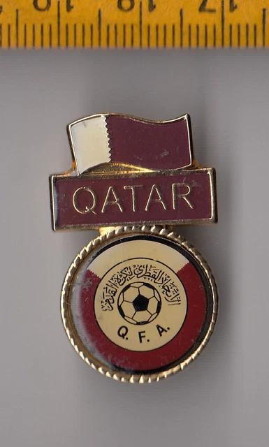QFA Qatar Football Federation Association pin badge logo