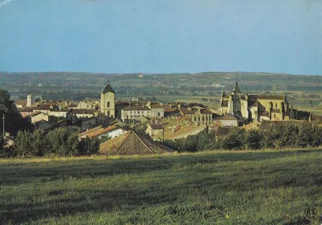 Carte postale 10x15cm postcard AUVILLAR vue générale timbrée 1971