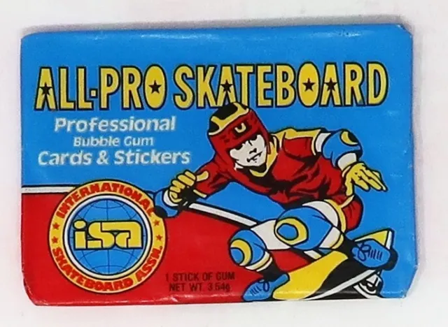 1978 1 Pack Donruss All-Pro Skateboard Trading Card Stickers Sealed