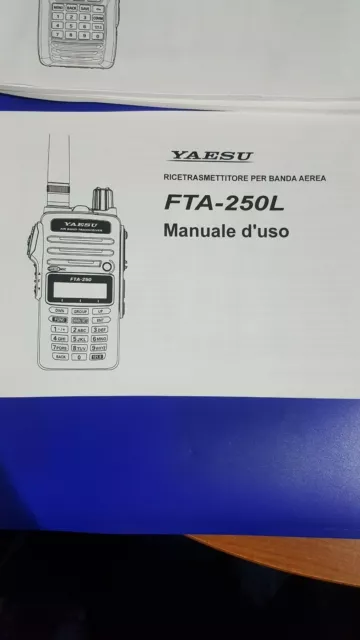 Hand-Aufziehbar IN Italienisch Betriebsanleitung für YAESU FTA-250 Original