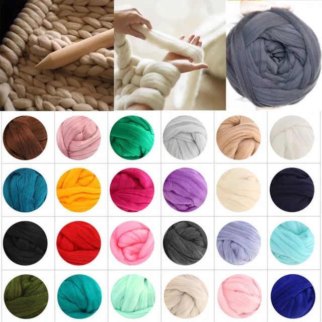 Wool Yarn Chunky Arm Knitting Super Soft Giant Bulky Yarns Ball Crocheting  DIY