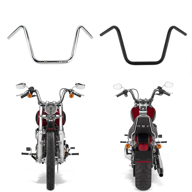 LA Chopper Gloss Black Twin Rounds 16" Ape Hanger Handlebars For 2024 And Newer Harley-Davidson Road Glide Models - Hill Country Custom Cycles, Austin Texas - Foto 13