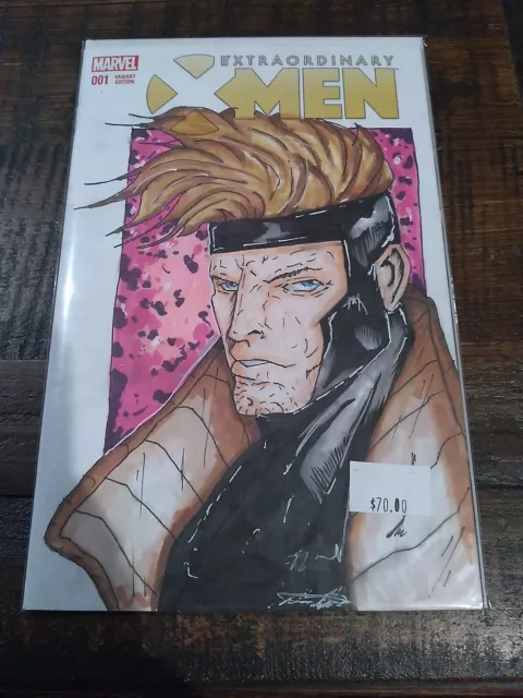 Sketched Extraordinary X Men Jimmy Raymond Marvel Card Artist