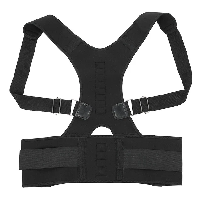 (black M Code)Lantro JS Correct Spine Corrector Brace Breathable Posture