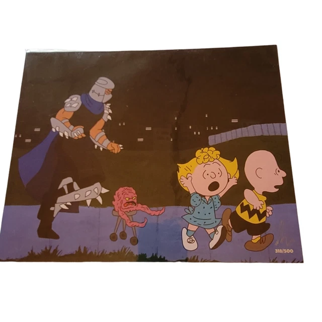 Shredder Charlie Brown Sall BAM Box Art Print Signed Artist Steve Jencks TMNT