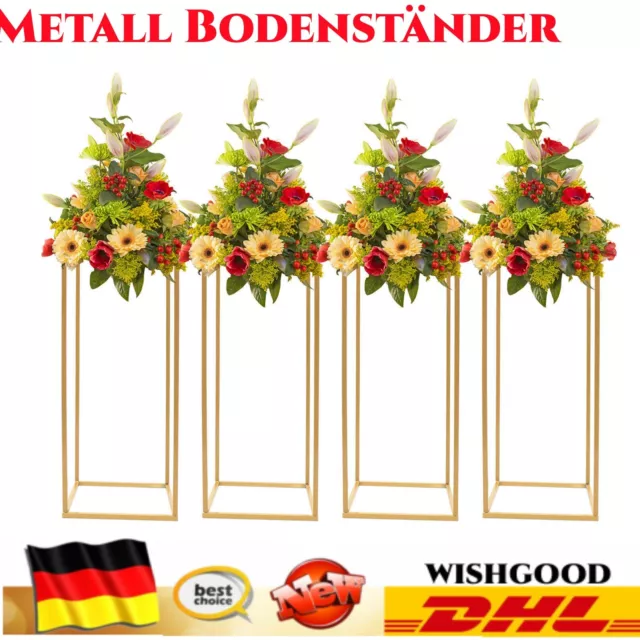 4*Columna de metal Flower Stand Centrepieces Flower Rack 60cm de alto para evento