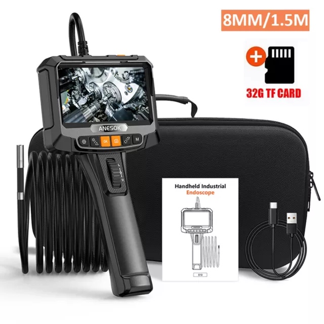 5" Endoscope 8mm 1080P HD Digital Industrial Borescope Inspection Camera