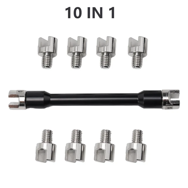 Jeu De 10 Clés à Rayons Pour Moto - BGS Technic 3089 - Serrage Des Rayons