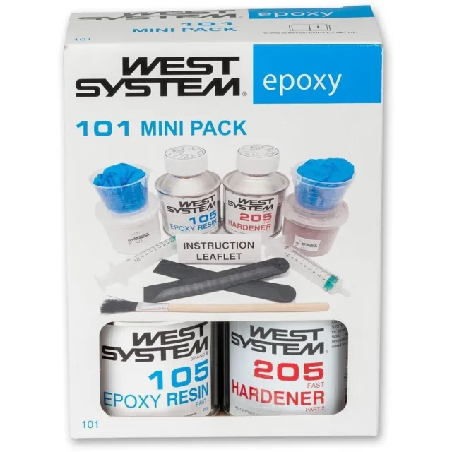 West System Epoxy 101 Mini Pack. Resin Fillers Mixing Kit 350grm Repair kit
