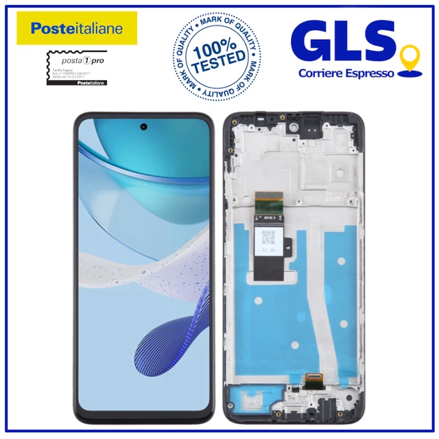 Kit Display LCD + Touch Screen + Frame Nero Per Motorola Moto G73 5G (XT2237) – Ricambio Originale Compatibile - Foto 2