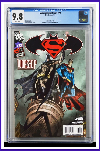Superman Batman #72 CGC Graded 9.8 DC July 2010 White Pages Comic Book