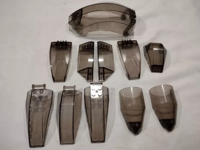 Lego Lot 11 Pcs Transparent Tinted Windshield Window Variety Building Pieces