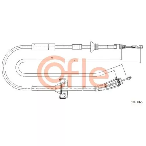 COFLE Tirette à câble, frein de stationnement pour VOLVO 10.8065