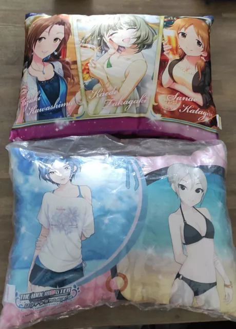 x2 coussins cinderella girls the idol master m@ster 30x40cm big cushions neodido