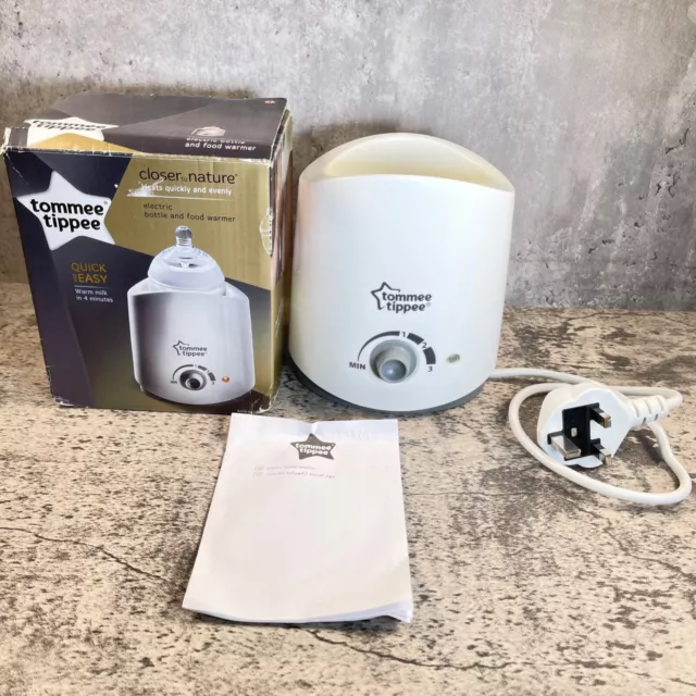 Tommee Tippee Electric Baby Bottle and Food Warmer White Clean & Tested Preowned