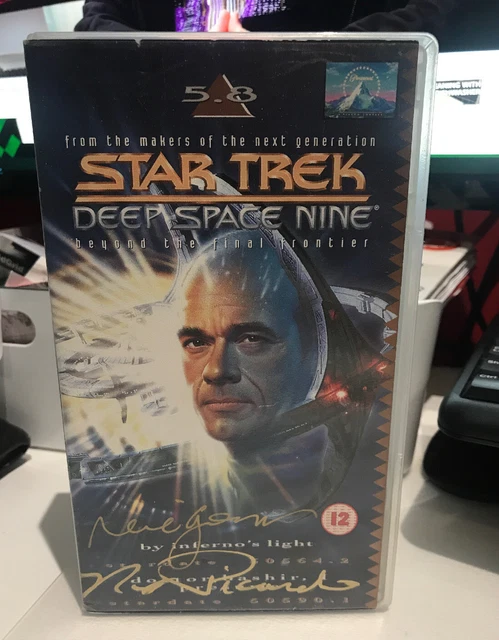 star trek autograph VHS Rene Auberjonois & Robert Picardo