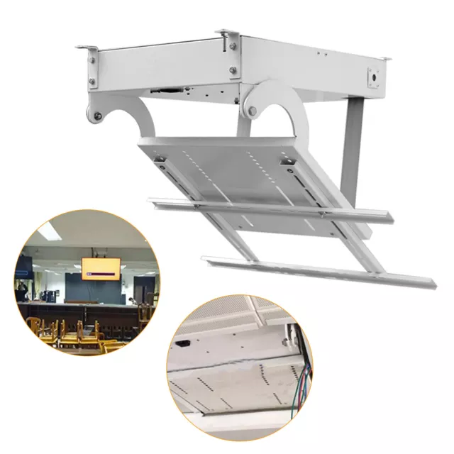 32-70" Electric TV Ceiling Hanger Bracket Ceiling Mount Lift Hanger 150lbs Load