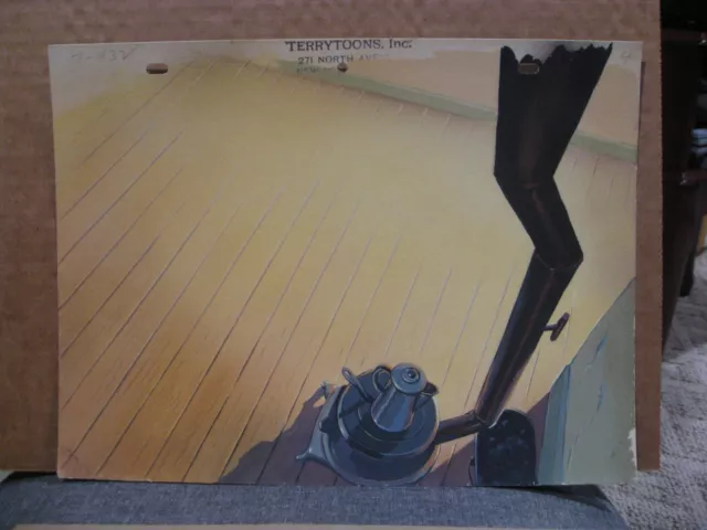 TWO AUTHENTIC TERRYTOONS BACKGROUNDS Mighty Mouse A Fight to The Finish 3