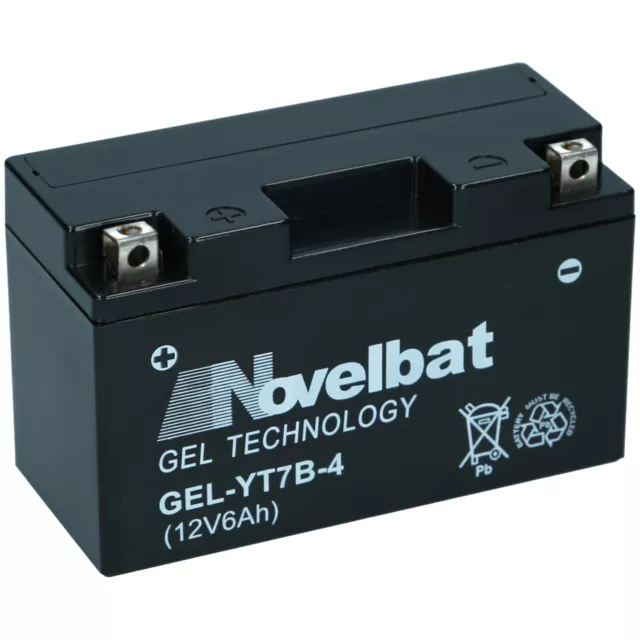 GEL Motorradbatterie YT7B-4 Novelbat - 50790 YT7B-4 GT7B-4