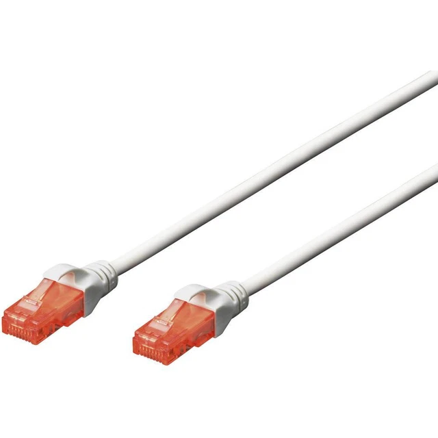 Digitus DK-1617-0025/WH RJ45 Netzwerkkabel, Patchkabel CAT 6 U/UTP 0.25 m Weiß