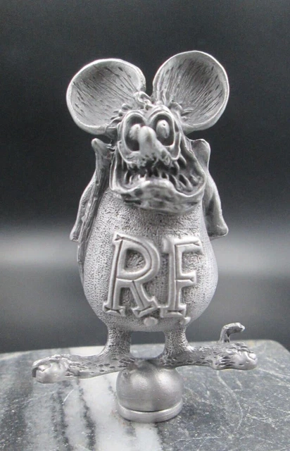 Vintage Style Flaming Skull Hood Ornament - Rat Rod Hot Rod Car Decoration 5 thumbnail image