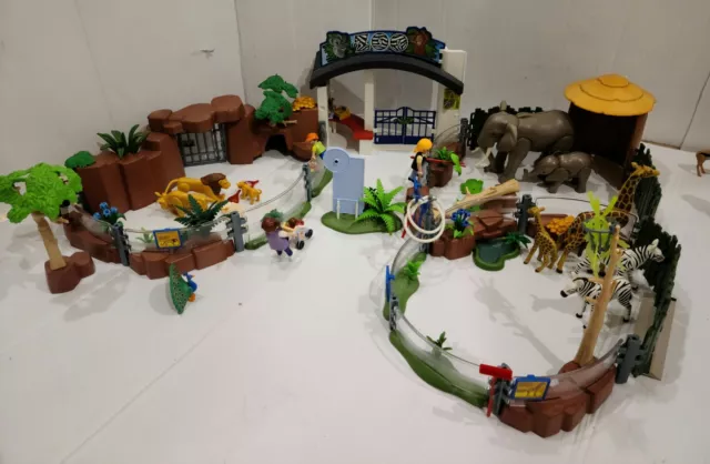 PLAYMOBIL ZOO LOT 4850 4853 5905 Large Zoo Meerkats Zebra Gazelle