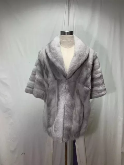 Pretty Awesome Usa Real Sapphire Female Mink Fur Letout Lady Stole Free Shipping
