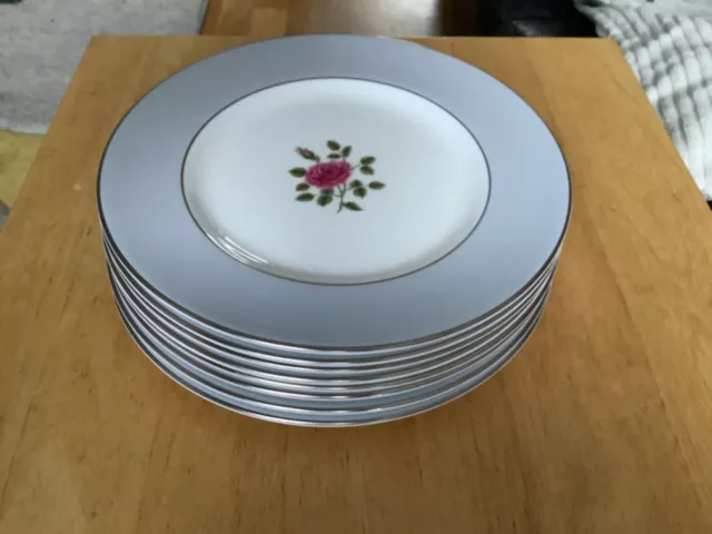 Royal Doulton H4940 Chateau Rose 8 Piatti da dessert/insalata 20 cm prima qualità