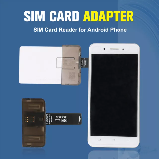 SIM Card Adapter SIM Card Reader Mini SIM Nano for Android phone(Plug And Pl-hq