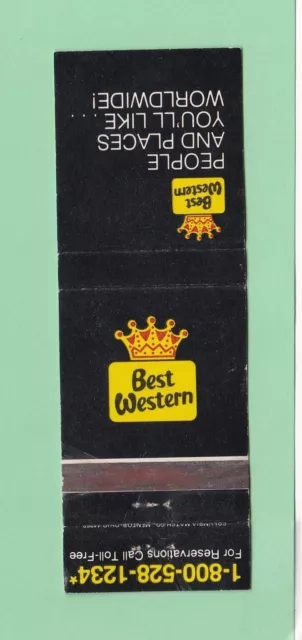 Matchbook Cover Best Western Worldwide Endorsed Vendor