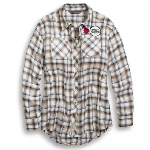 Harley Davidson - Women's Harley Vibes Plaid Shirt | 96702-19VW/002S