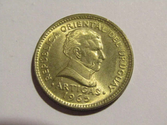 1965 Uruguay 1 Peso unc Coin