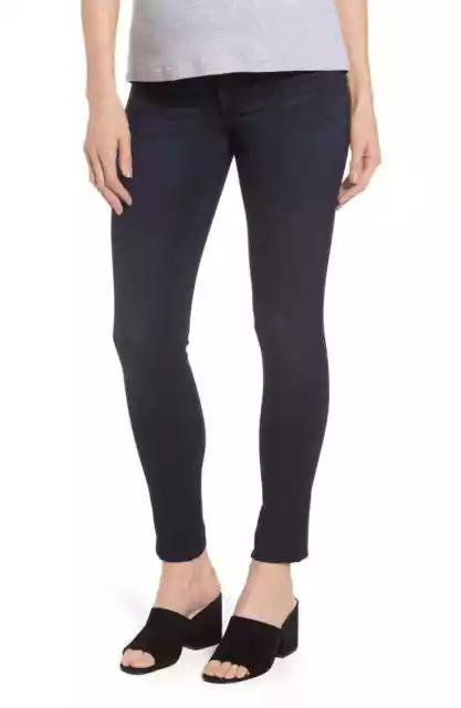 DL1961 Womens 26 Emma Power Legging Maternity Jeans Dark Wash Rinse