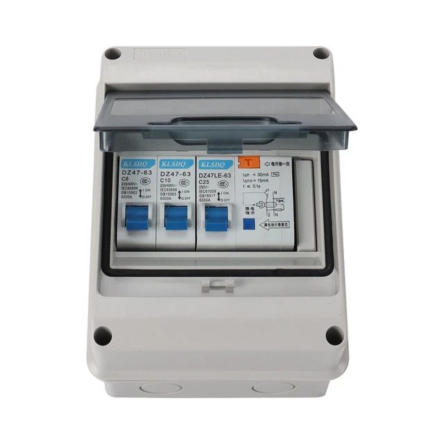 Interruttore Differenziale RCD As - Schwabe 25A 30mA Tipo A - Salvavita Per Camper, Caravan, Roulotte, Barca - 131x50x80 Mm - 4