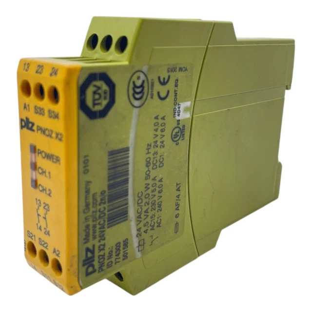 PILZ SICHERHEITSSCHALTGERÄT PNOZ X2 24VAC/DC 2n/o 774303 ...