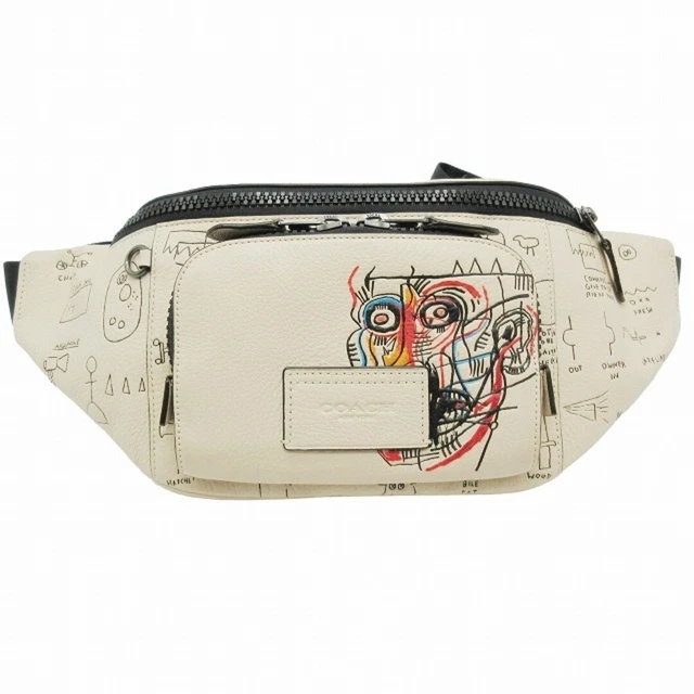 Coach 21AW x Jen Michelle Basquiat × JEAN-MICHEL Leather Body Bag Art Used