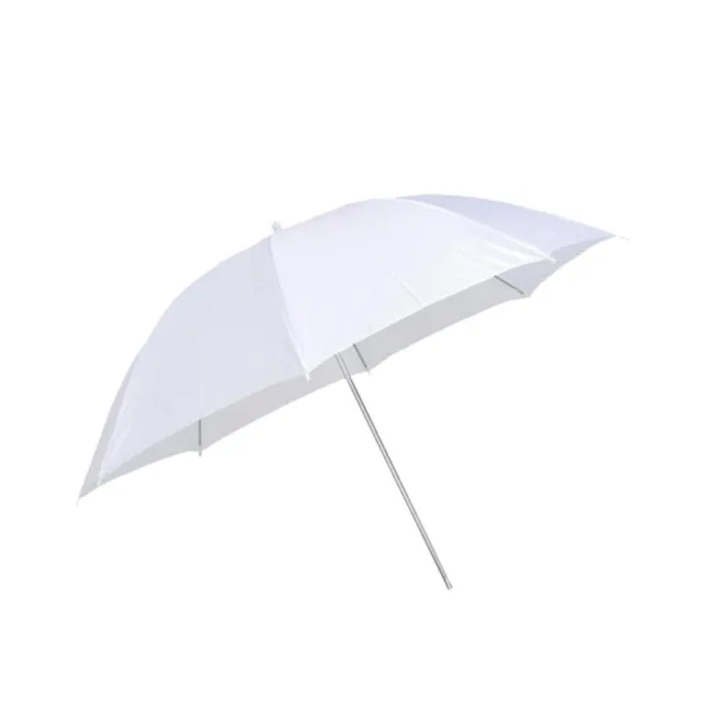 Paraguas de estudio de 40 pulgadas 90 cm tiro a través blanco brolly luz translúcida difusa
