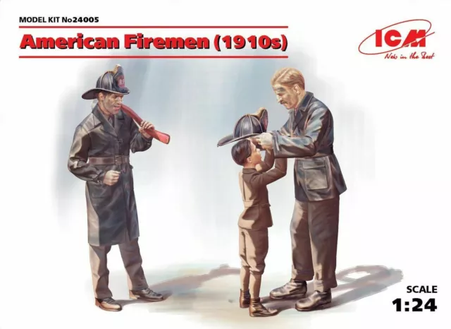 ICM American Firemen (1910s) Feuerwehrmänner 1:24 Bausatz Kit 24005