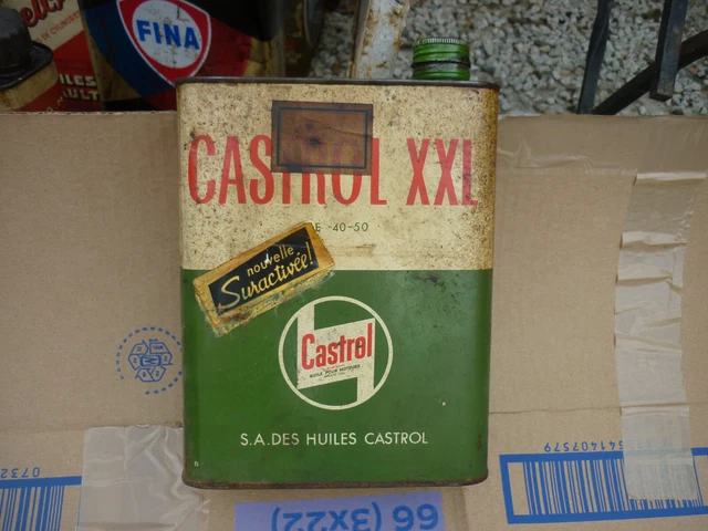 Ancien Bidon D'huile Castrol Wakefield Hypoy 90 - Vintage - Objet De Décoration Ou Collection
