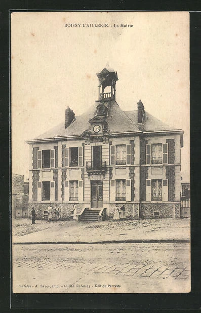 CPA Boissy-l´Aillerie, La Mairie